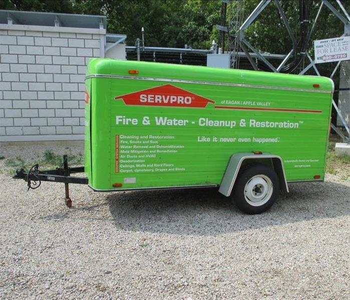 green servpro trailer