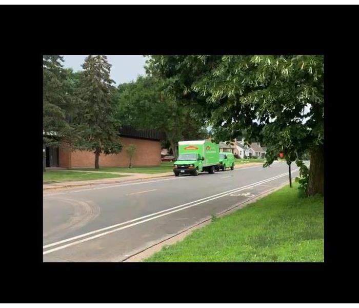 servpro green truck
